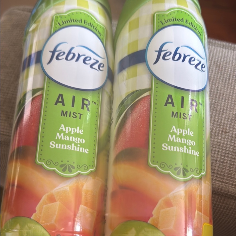 Febreze Air Mist Apple Mango Sunshine with Green and Orange